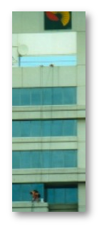 window cleaning abseiling